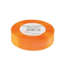 Wstążka satynowa 25mm/32m pomarańczowa BREWIS