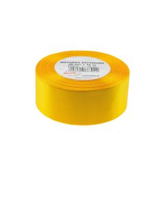 Wstążka satynowa 38mm/32m żółta BREWIS
