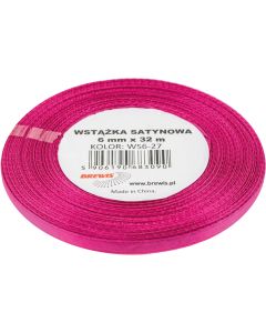 Wstążka satynowa 6mm/32m biskupi (2) BREWIS