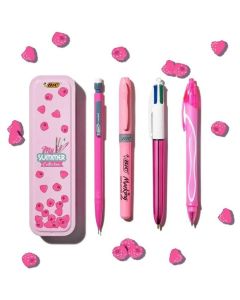 Zestaw SUMMER różowy box 4 sztuki w metalowym pudełku 978219 BIC