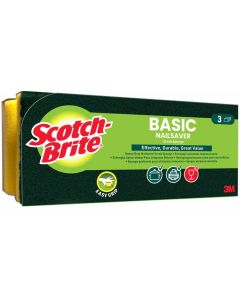 Gąbka do zmywania SCOTCH-BRITE Basic profilowany (3szt.) żółto-zielony 3M-68060502018
