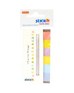 Zakładki papierowe 45x15mm 6 kolorów CANDY 180 kartek 21599 STICK`N