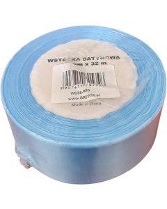 Wstążka satynowa 38mm/32m błękitna 900 BREWIS