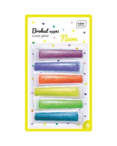 Brokat sypki do dekoracji 6x7g NEON INTERDRUK
