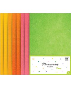 Filc dekoracyjny 8szt. NEON MIX INTERDRUK