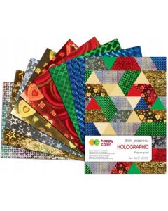 Blok HOLOGRAPHIC A5 10k 70g 5 kolorów 5 motywów HA 3807 1520-HO HAPPY COLOR
