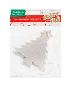 Piankowa choinka biała (2szt.) 438799 Craft with Fun