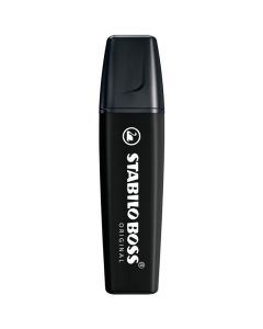 Zakreślacz marker STABILO BOSS 70/46 czarny ścięty 2mm-5mm