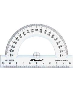 Kątomierz szkolny plastikowy 180st/10cm 21003 LENIAR