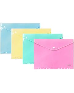 Teczka koperta A4 PP zawieszana pastel mix (10 szt.) TKZP-A4 BIURFOL