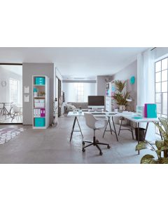 Pudło uniwersalne Click&Store rozmiar M turkusowe 240x260x260mm 61090051 LEITZ WOW