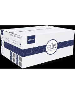 Ręcznik biały ZZ V-FOLD ELLIS Professional 100% celuloza z fioletowym nadrukiem 2615