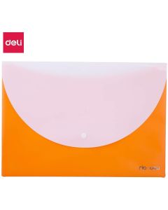 Teczka kopertowa na zatrzask A4 RIO pomarańczowa E38977 ORANGE DELI