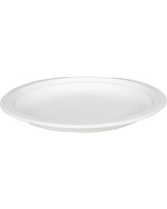 Talerz z trzciny cukrowej biały 18 cm (50) 29570