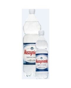 Woda MUSZYNIANKA 1,5L (6szt) wysokozmineralizowana średnionasycona CO2 z kaucją