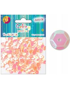 Cekiny pastelowe łososiowe 8mm, 10g WMT-112(39) ALIGA