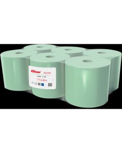 Ręcznik zielony CLIVER 130m 1warstwa makulatura (op 6szt)