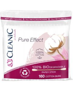Patyczki higieniczne CLEANIC (160 sztuk) folia Pure Effect