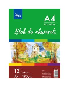 Blok do akwareli A4 12k 190g KB011-A4 TETIS