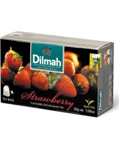 Herbata DILMAH (20 torebek) czarna z aromatem Truskawka