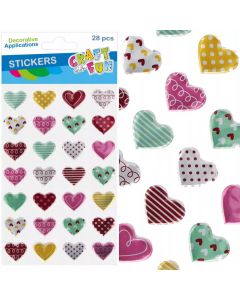 Naklejki SERCA metalik 28szt 545814 CRAFT WITH FUN
