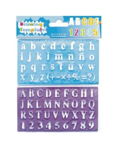 Szablon plastikowy cyferki i literki 2szt 276076 STARPAK