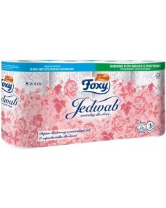 Papier toaletowy FOXY (8 rolek) JEDWAB 3 warstwy