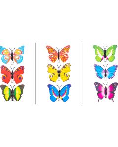Motylki dekoracyjne na klipsie 7,5cm (3) MOD-5397 ALIGA