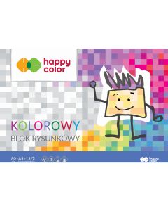 Blok rysunkowy kolorowy A3 15k 80g HA 3708 3040-09 HAPPY COLOR