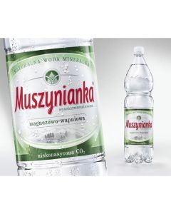 Woda MUSZYNIANKA 1.5L (6szt) niskogazowana zielona z kaucją