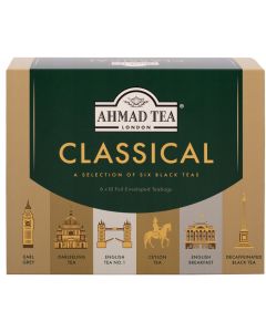 Herbata AHMAD Black Tea Selection czarna (60 torebek) (EARL GREY, ENGLISH No.1, DARJEELING, ENGLISH BREAKFAST,CEYLON,DECAFFEINATED)