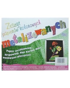 Zeszyt papierów kolorowych C5 metalizowanych GIMAR
