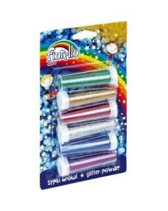 Brokat sypki FIORELLO GR-B6B62 6 kolorów x 6g w fiolce 170-2237