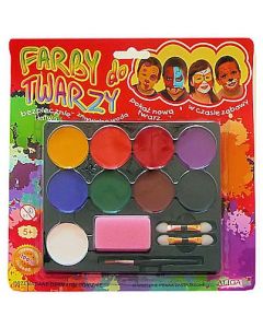 Farby do malowania twarzy 9 kolorów FA009 ALIGA