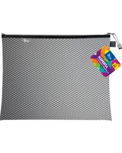 Koperta A4 z suwakiem metalowym CZARNA BT605-V TETIS