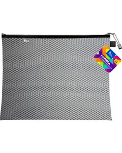 Koperta B4 z suwakiem metalowym CZARNA BT607-V TETIS