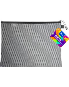 Koperta B5 z suwakiem metalowym CZARNA BT608-V TETIS