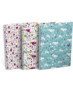 Kołonotatnik B5 60k kratka 90g FLORAL 400094955 OXFORD
