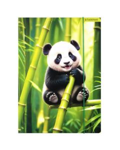 Teczka z gumką A4 WILD ANIMAL PANDA 559729 STARPAK