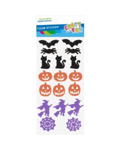 Naklejki piankowe Halloween mix 18szt. 572679 CRAFT WITH FUN