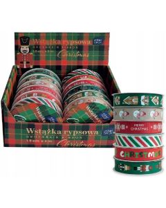 Wstążka rypsowa 3m CHRISTMAS INTERDRUK