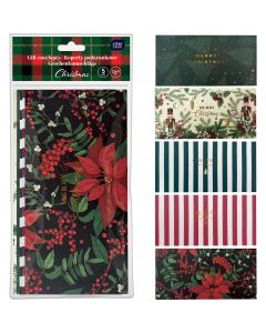 Koperty podarunkowe 22x11cm 5szt. CHRISTMAS INTERDRUK