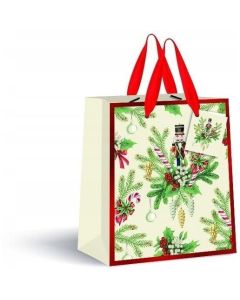 Torebka prezentowa mała Cream Boże Narodzenie 190g 18x23x10cm INTERDRUK