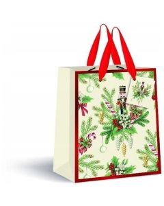 Torebka prezentowa średnia Cream Boże Narodzenie 190g 26,5x33x13cm INTERDRUK