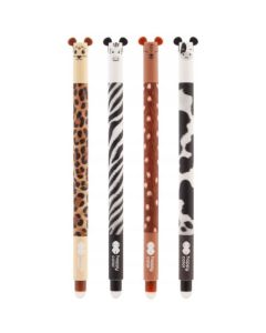 Długopis wymazywalny Uszaki Furry Safari 0,5mm niebieski Happy Color HA 4120 01US-3