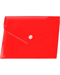 Koperta PP na zatrzask A4 czerwona (12 szt.) BT611-C TETIS