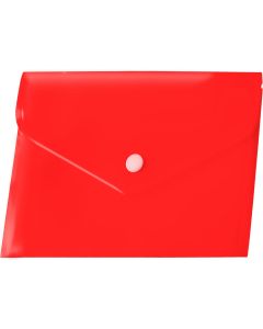 Koperta PP na zatrzask A5 czerwona (12 szt.) BT610-C TETIS