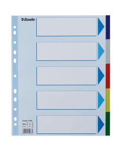 Przekładki plastikowe MAXI z PP 5 kart 15266 ESSELTE