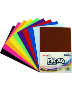 Filc A4 10 kol.(10arkuszy) FC410 1mm BREWIS 680907