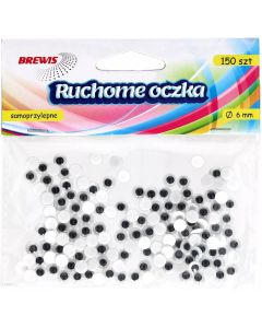 Oczka ruchome okrągłe 6mm (150) RO1 680365 BREWIS